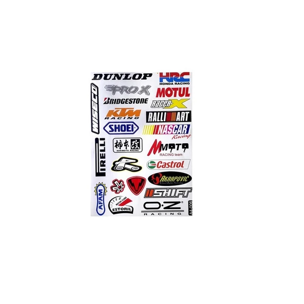 Motosiklet Karma Sticker (Etiket) Seti ürün görseli 1