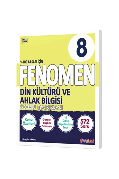 FENOMEN 8.SINIF DİN KÜLTÜRÜ AHLAK BİLGİSİ SORU BANKASI ürün görseli 1