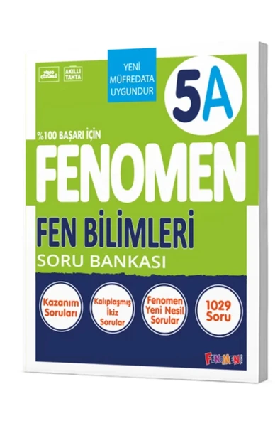 FENOMEN 5.SINIF FEN BİLİMLERİ SORU BANKASI -A ürün görseli 1