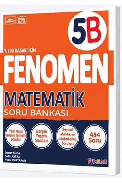 FENOMEN 5.SINIF MATEMATİK SORU BANKASI ürün görseli 1