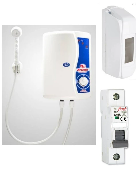 Artemis 9000 Watt Elektrikli Şofben yüksek ısı sıgorta ve kutusu dahıl ürün görseli 1