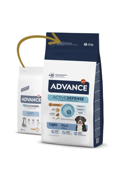Advance Maxi Lıght Köpek Maması 12 Kg - Resim 2