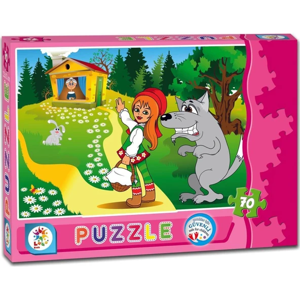 LC7144 ŞAPKALI KIZ  70 PARÇA KUTU PUZZLE ürün görseli 1