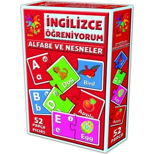 LCEGT001 İNGİLİZCE  ALFABE VE NESNELER ürün görseli 1