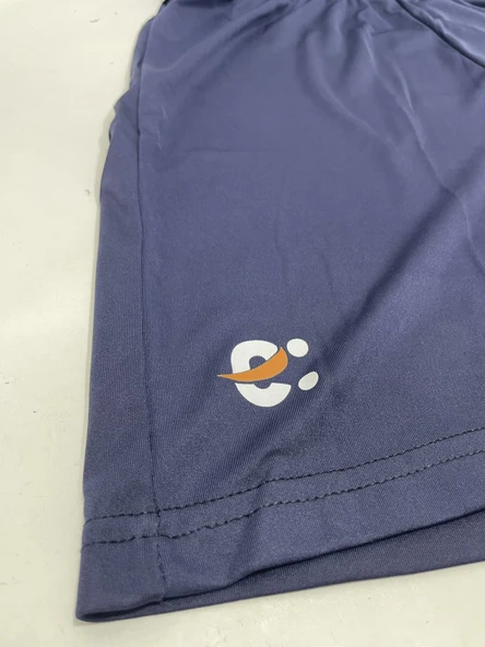 Baskılı Unisex Lacivert Polyester Şort M Beden - Resim 6