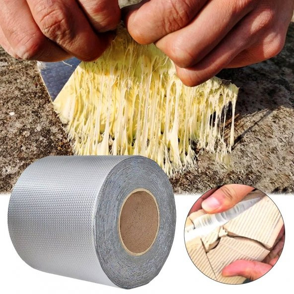 KALİTE - Çamur Bant 2MX48MM Alüminyum Sızdırmazlık Bandı Su Geçirmez ürün görseli 1