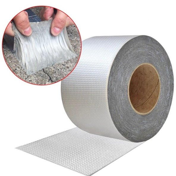 KALİTE - Çamur Bant 2MX48MM Alüminyum Sızdırmazlık Bandı Su Geçirmez ürün görseli 1