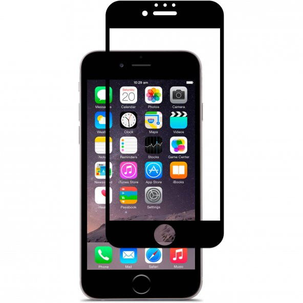 Bufalo iPhone 7 / 8 Ekran Koruyucu Seramik Mat Nano 9D Tam Kaplama Siyah ürün görseli 1