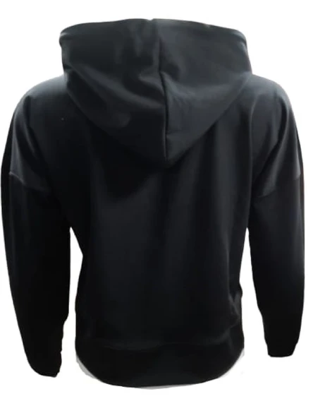Nike 0734 Kadın Kapişonlu Crop Dalgıç Sweatshirt - Resim 4