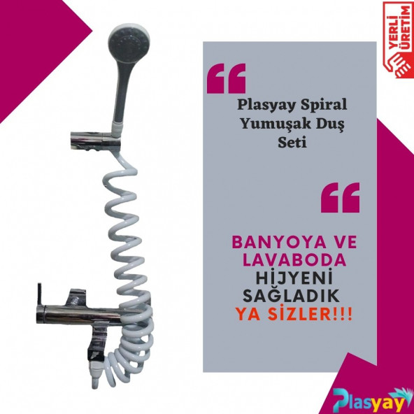 Plasyay Spiral Elektrikli Şofben Duş Hortumu ve Seti ürün görseli 1