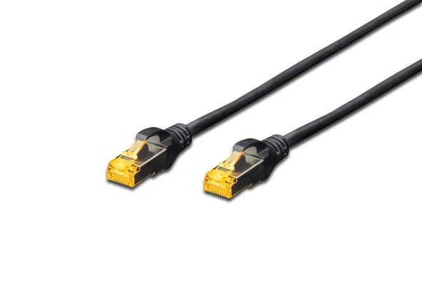 Digitus Zırhlı Patch Kablo Cat6A Siyah (0,25m) ürün görseli 1