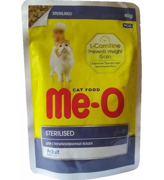 Me-O Pauch Kısırlaştırılmış Kedi Konserve Mama 80 gr ürün görseli 1