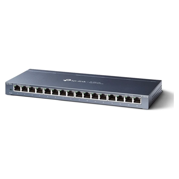 TP-LINK TL-SG116 16 PORT 10/100/1000 YONETILEMEZ DESKTOP SWITCH ürün görseli 1