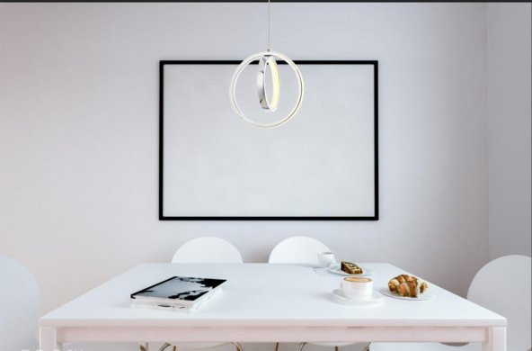 Eray Aydınlatma 1909-1 Krom Tekli Led Avize - Resim 2