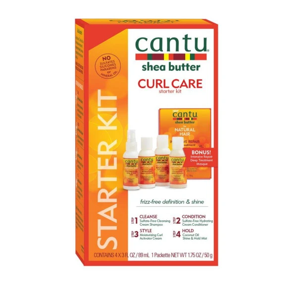 Cantu Kıvırcık ve Dalgalı Saçlar İçin  Küresel Saç Bakım Başlangıç Seti ürün görseli 1