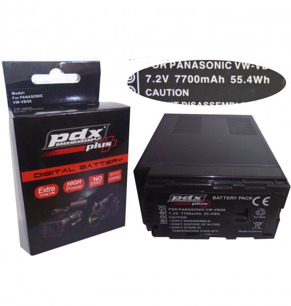 PDX Panasonic VBG6 Kamera Bataryası ürün görseli 1