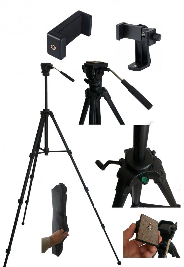 PDX Pdx-701,iPhone SE Telefon İçin İdeal Tripod ürün görseli 1