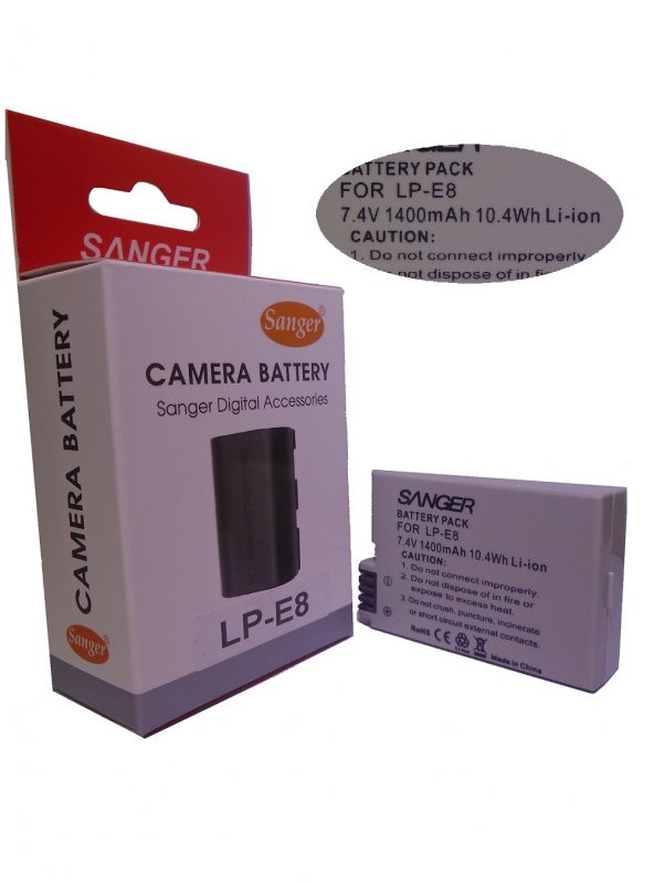 SANGER Canon EOS, 550D Fotoğraf makinesi İçin, Sanger LP-E8, Lion Batarya ürün görseli 1
