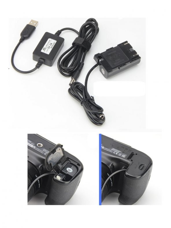 OEM ACK-E6, Canon 6D Mark 2 İçin Usb, GüçAdaptörü Kaynağı ürün görseli 1