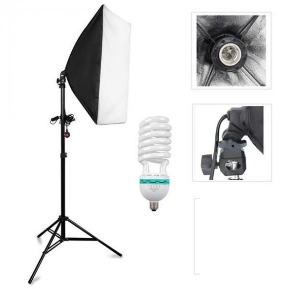 HLYPRO Ürün Reklam Çekimleri İçin Softbox, Daimi Işık Seti ürün görseli 1