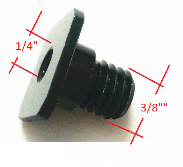 OEM 1/4" Tripod Standart Vidayı 3/8" kalın vidaya Dönüştürücü ürün görseli 1