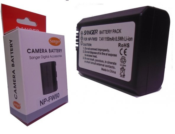SANGER Sanger NP-FW50 Batarya,Sony A7S Fotoğraf Makinesi Bataryası ürün görseli 1