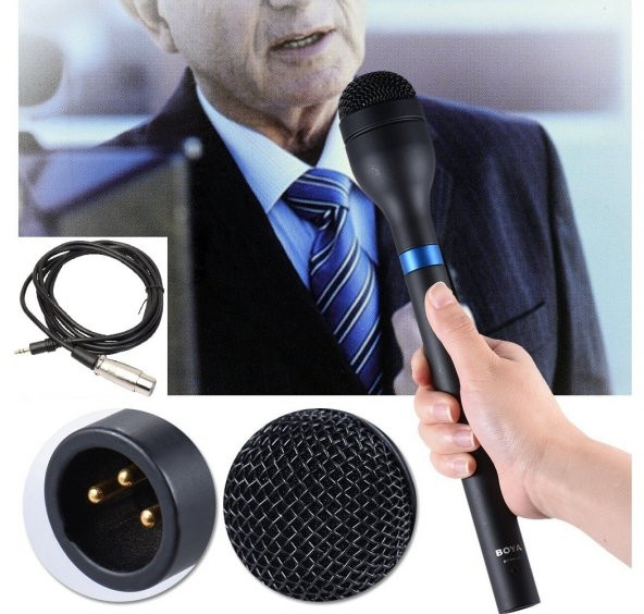 BOYA BOYA BY-HM100 Tam Profesyonel Röportaj Mikrofonu ürün görseli 1