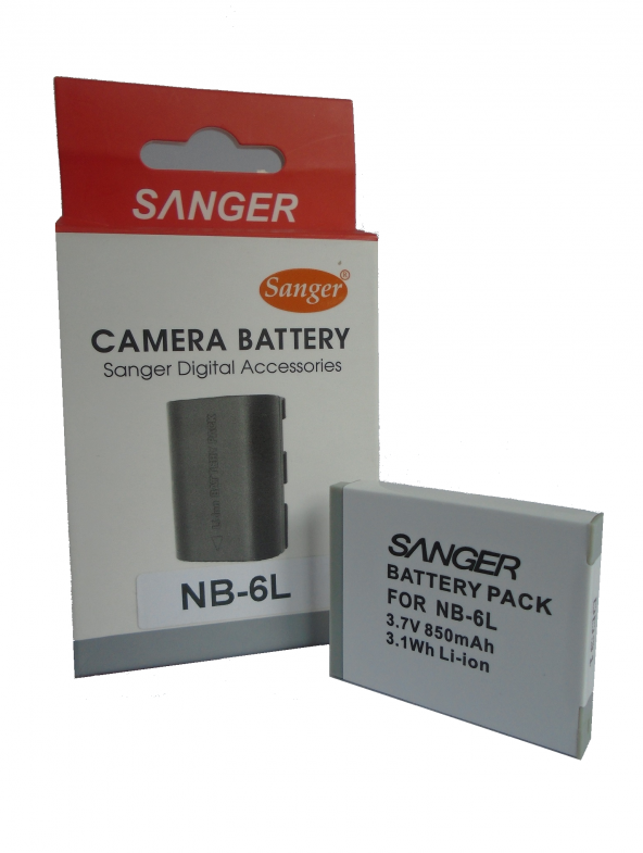 SANGER Canon Power Shoot, Digital IXUS İçin Nb-6L Batarya, pil ürün görseli 1