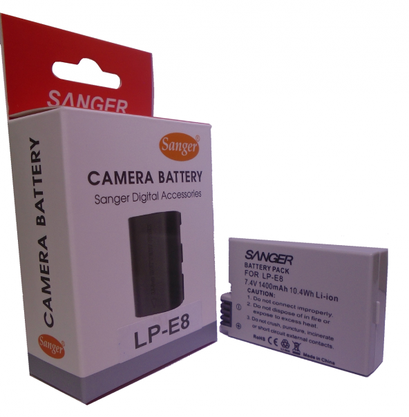 SANGER Canon rebel T2i Batarya, T3i Batarya,t4İ, Batarya, T5i Batarya ürün görseli 1