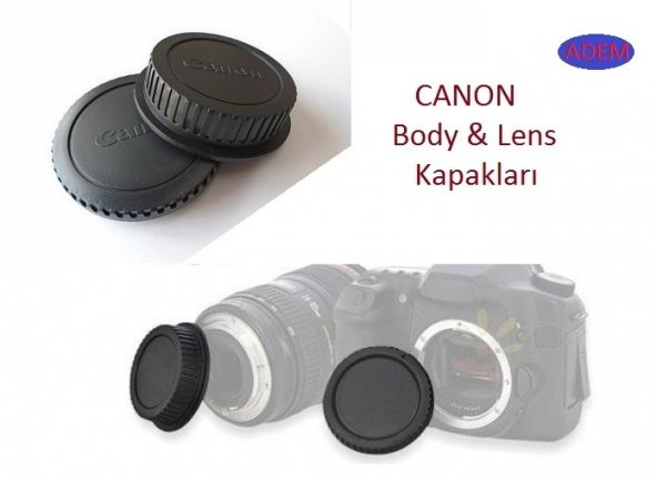 SANGER CANON 18-135mm LENS ARKA KAPAĞI, CANON BODY KAPAĞI ürün görseli 1