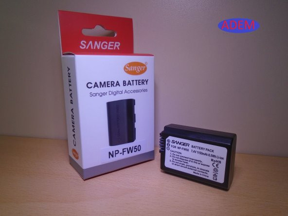 SANGER Sony NP-FW50 Kamera BATARYASI ürün görseli 1
