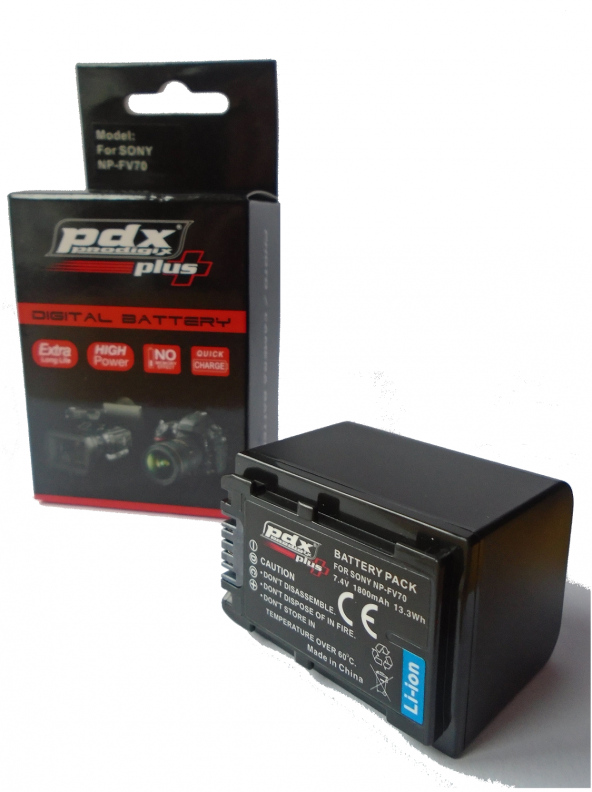 PDX Pdx Np-Fv70 Sony Orta Boy, El kamerası Bataryası ürün görseli 1