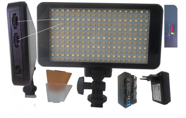 PDX Led-228A, Nikon D3500 İçin Kamera ışığı, D3400 Işığı, D810 Tepe Lambası ürün görseli 1