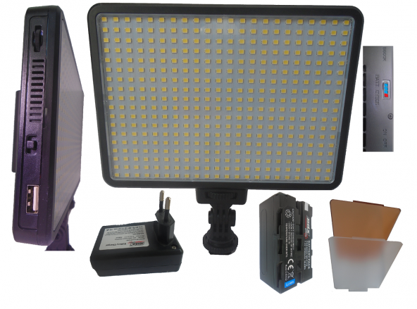 PDX Panasonic AC8, MDH3 İçin 396 Beyaz Ledli Kamera Tepe Işığı ürün görseli 1