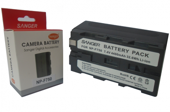 SANGER NP-F750 Kamera Işığı Orta Boy Batarya, Pil ürün görseli 1