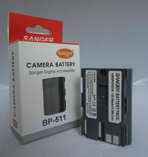 SANGER Sanger BP511 Kamera Bataryası, Canon BP511 Batarya ürün görseli 1