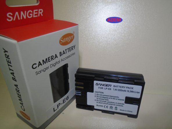 SANGER 6D BATARYA, 7D BATARYA, 60D BATARYA, 70D BATARYALAR ürün görseli 1