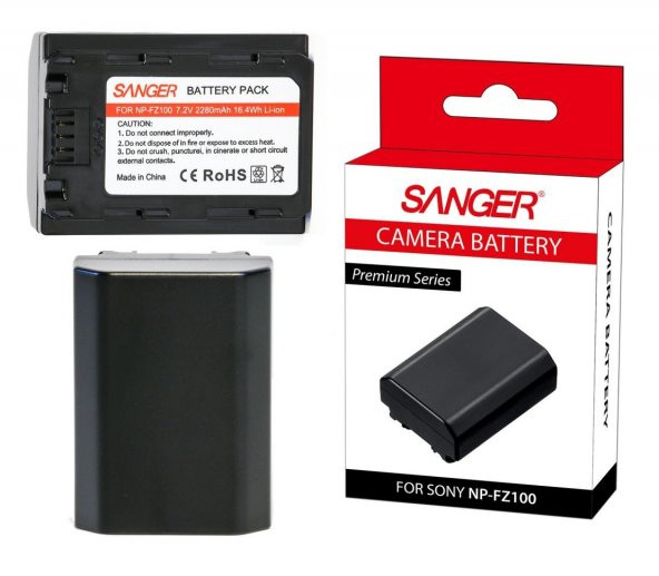 SANGER NP-FZ100 Sony A9 Slr Batarya ürün görseli 1