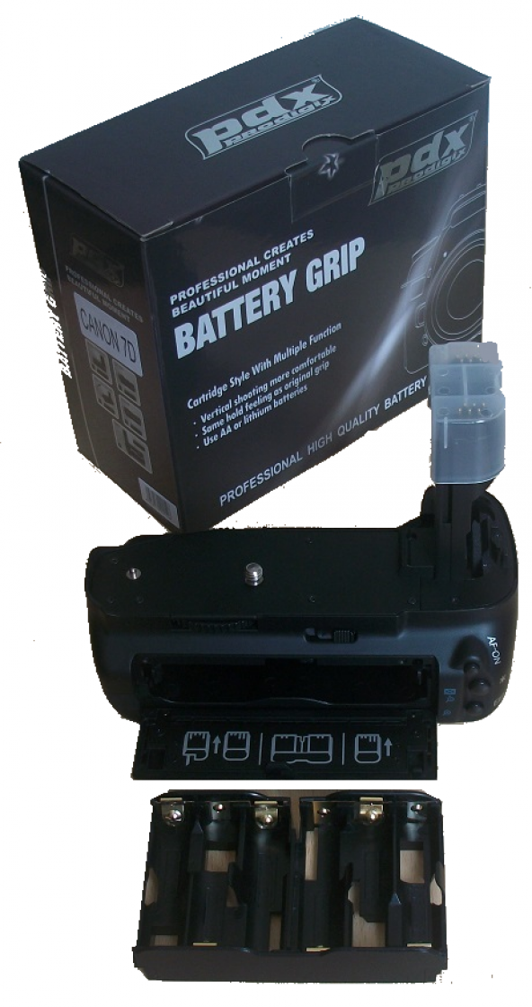 PDX Canon 7d Batery Grip, Canon 7 Battery Grip ürün görseli 1