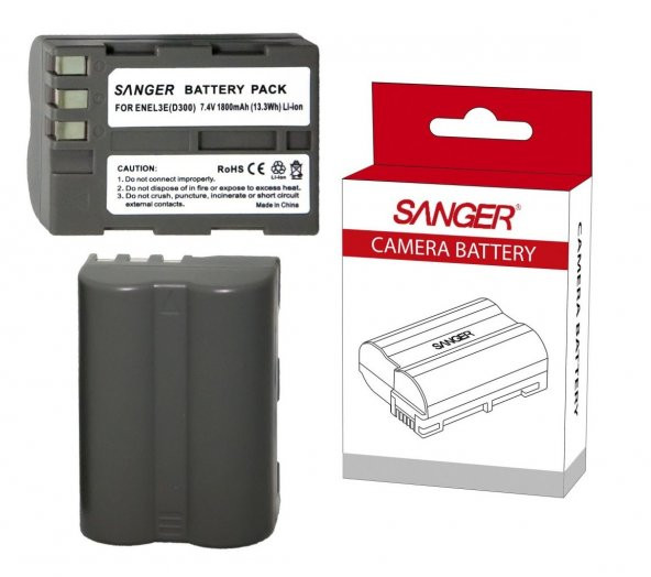 SANGER Nikon ENEL3E, D50, D60, D700, D90 bataryası, Pil ürün görseli 1