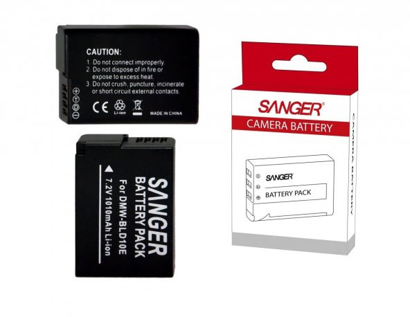 SANGER Sanger BLD10, Panasonic  DMC-GF2, DMC-GF2GK, GX1, G3 Kamera Bataryası ürün görseli 1