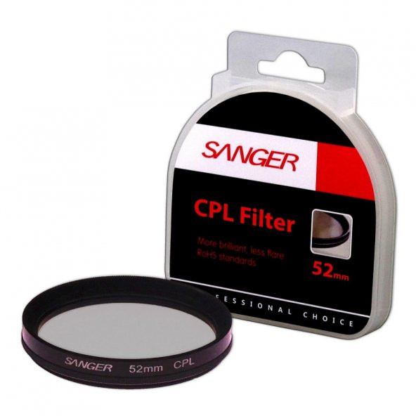 SANGER 52mm Polarize Filtre, 52 mm CPL Filtre ürün görseli 1