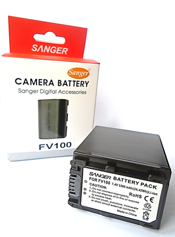 SANGER Sony Kameralar İçin FV100 Batarya, Kalın, Double Batarya pil ürün görseli 1