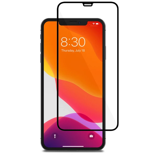 Bufalo iPhone 12 Pro Max Ekran Koruyucu 5D Temperli Cam Siyah ürün görseli 1
