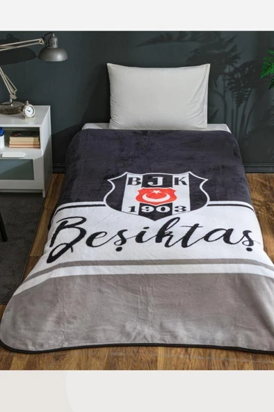 Yeni Sezon Beşiktaş Lisanslı Taraftar Tek Battaniye ürün görseli 1