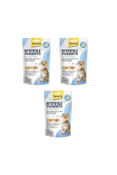 Nutripockets Kedi Ödülü Junior Mix 60 Gr X 3 Adet ürün görseli 1