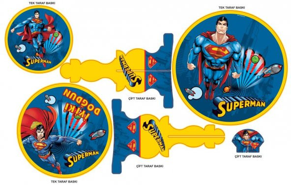SUPERMAN KEK STANDI 3 KATLI ürün görseli 1
