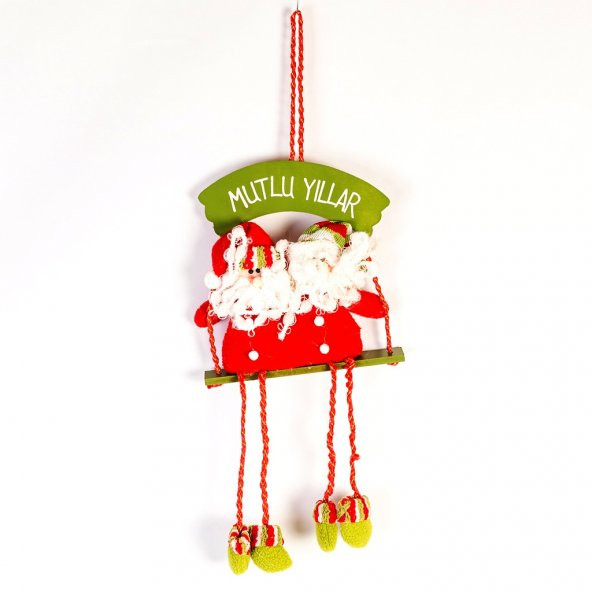 YILBAŞI KAPI SÜS MUTLU YILLAR 2Lİ NOEL BABA ürün görseli 1