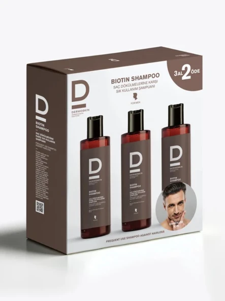 Dermoskin Biotin Şampuan 3 Al 2 Öde Erkek 200 Ml - Resim 4