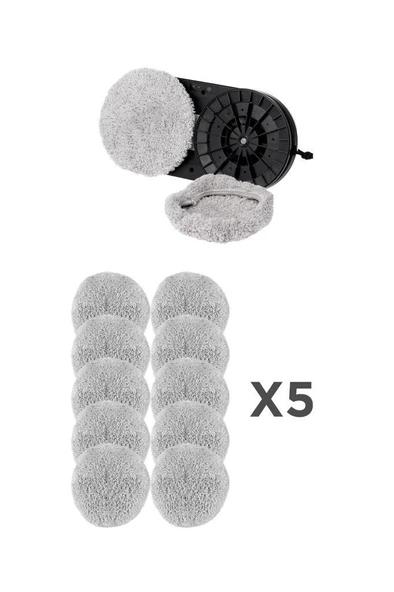 Hutt Cam Silme Temizleme Robotu Bezi 5 li Set (10 Adet) DDC55/C6/S8 Uyumlu Mikro Fiber Yedek Bez ürün görseli 1